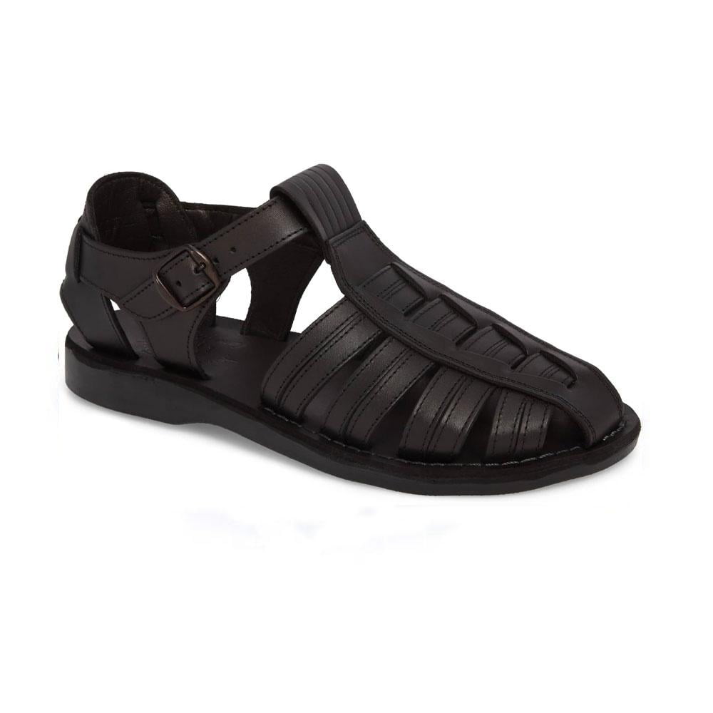 Barak Leather Closed Toe Sandal Mens Sandals
