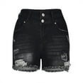 thumbnail image 4 of Babysbule Women Shorts Women Summer Short Jeans Denim Female Pockets Wash Denim Shorts, 4 of 7