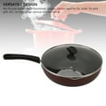 thumbnail image 4 of Non Stick Wok Pan, 11.6 Inch Small Flat Bottom Stir Fry Pans with Glass Lid Multifunction Granite Stone Coating Frying Pan Skillet Suitable for Induction, Electric, Gas Stoves, 4 of 7