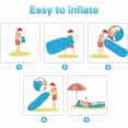 thumbnail image 5 of Heavy Duty Inflatable Sofa Bed – Extra Large Portable Camping Couch with Quick Inflate/Deflate, 440 lb Capacity, Carry Bag Included – Outdoor Lounge for Beach, Backyard, Travel, Parties & Camping, 5 of 13