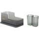 thumbnail image 1 of Makeup Brush Holder Organizer with 2 Small Compartments for Cosmetics/Lipstick/Makeup Brushes/Jewelry etc. Bathroom Bedroom Cosmetic Storage (Green), 1 of 4