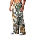 thumbnail image 4 of Dwelliawo Camo Pants Men Cargo Y2K Camouflage Wide Leg Pants Oversized Elastic Waist Baggy Sweatpants Street Wear Bronze M, 4 of 6