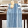 thumbnail image 3 of Table Runners 72 Inches Long Dress Scarves, Blue Farmhouse Kitchen/Dining Table Runner, Coffee Tablerunners, Vintage Modern Abstract Art Ombre 14x72 Inch, 3 of 9