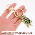 thumbnail image 5 of Turtle Keychain Metal Hanging Ornaments Pendants Rhinestone Zinc Alloy Sea ​​turtle, 5 of 5