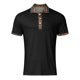 thumbnail image 2 of Gibobby Polo Casual para Hombre Polo de piqué de algodón elástico de Manga Corta para Hombre(Negro,M), 2 of 4