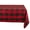 Red,Black, variant on Black Buffalo Check Tablecloth 52x52