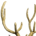 thumbnail image 3 of Benjara BM225514 Fabric Forest Stag Head Wall Decor with Distinct Pattern, Beige, 3 of 4