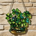 thumbnail image 3 of St Patrick's Day Porch Decoration 2D Acrylic Disc Pendant with Chain for Window Outdoor Garden Use, 3 of 4