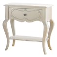 thumbnail image 1 of ACME Edalene Table de Nuit en Bois à 1 Tiroir avec Tablette Inférieure, Blanc Perle, 1 of 2