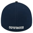 thumbnail image 4 of Men's New Era Navy/Black Dallas Cowboys Visor Hit 39THIRTY Flex Hat, 4 of 5