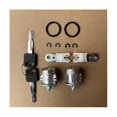 thumbnail image 4 of Cilindro de cerradura de puerta de automóvil y llaves para F350 F2501997-1999 Super Duty 7C3Z1521990A Plata, 4 of 5