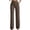 Brown, variant on FUYUDY Women's High Waisted Straight Leg Pants Flat Front Casual Work Trousers with Pockets