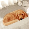 thumbnail image 4 of PureCasa Cute Dog Polyester Shower Bath Rug for Home Bathroom Toilet, Non-Slip Household Water Absorbent Quick Drying Floor Mats for Entrance Bedroom, Modern Home Decor, 1PC, 16"x34", B, 4 of 6