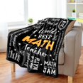 thumbnail image 2 of Math Teacher Gifts for Man Women, Gifts for Math Teacher, Math Teacher Appreciation Gifts, Teacher Day Gifts, Math Teacher Gifts for Christmas Birthday Retirement, Math Teacher Blanket 60"X50", 2 of 6