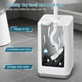 thumbnail image 5 of Toilet Bowl Brush and Holder 3 Pack Sturdy Plastic Long Handled Toilet Brushes for Bathroom with Ventilated Base Easy to Assemble for Deep Cleaning (White 3), 5 of 8