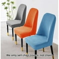 thumbnail image 6 of BH-JJSMGS Curved Chair Covers Curved Back Armless Accent Chair Slipcover Removable Dining Chair Covers Kitchen Chair Slipcovers Protector for Kitchen Living Room, 6 of 7