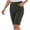 #03 Gray 【Mix & Match: Stock Up on Your Favorite Colors】, variant on Women's High Waist Pleated Elastic Waist Capri Pants with Lace Trim Crotch, Tummy Control & Slim Fit Knee Length, Soft Stretchy Polyester Fabric, Casual Daily Wear Business