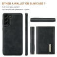 thumbnail image 2 of SaniMore Case for Samsung Galaxy S24 Plus 6.6" 2024, PU Leather Case Soft TPU Inner Detachable Magnetic Folding Wallet Card Slots Kickstand Anti-drop Shockproof 360°Protection Case, Black, 2 of 9
