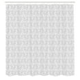 thumbnail image 2 of Ambesonne Damask Grey Shower Curtain, Muted Curls and Dots, 69"Wx75"L, Pale Grey and White, 2 of 4