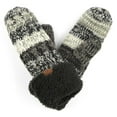 thumbnail image 5 of CC Brand Sherpa Lined Mittens Unisex Winter Accessories Hunter Green, 5 of 7
