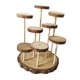 thumbnail image 4 of Expositor de madera con soporte de exhibición, vitrina, estante de exhibición multifunción de varios niveles 8 plataformas, 4 of 9