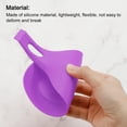 thumbnail image 4 of Uxcell 7.68" x 3.74" Heat Resistant Silicone Spoon Rest Kitchen Utensil Holder, Purple 2Pack, 4 of 6