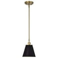 thumbnail image 4 of Nuvo Lighting Dover 1 Light Small Pendant Black with Vintage Brass, 4 of 6