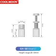 thumbnail image 1 of Graphics Card GPU Holder Support Adjustable Telescopic Rotary Screw Aluminum Alloy Video Card Bracket Desktop PC Case Accessory Silver 28 to 50mm, 1 of 6