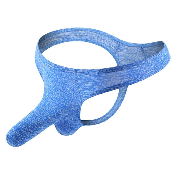 DJDLJWCJ Underwear for Men Thin Ice Silk Hollow Out underpants Blue M