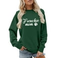 thumbnail image 2 of Frenchie Mom Sweatshirts for Women Long Sleeve Crewneck Graphic Sweatshirt for French Bulldog Lover Pullover Tops, 2 of 5