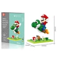 thumbnail image 4 of Bloques de construcción de microbloques de Mario Super Bros voladores, figuras de anime de dibujos animados, muñecos coleccionables, modelos de ladrillos DIY, juguetes para niños, 4 of 5