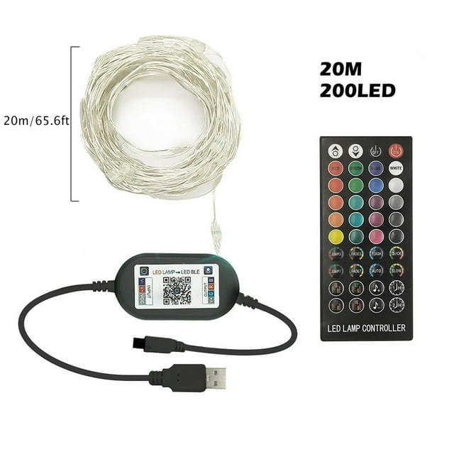 Halloween Decorations Clearance Sale Christmas Tree Decoration Light Custom LED String Lights App Remote Control 2020