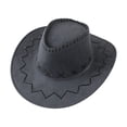 thumbnail image 3 of LYHaoo Suede Kids Cowboy Hat Boys Girls Western Cowgirl Hat Outdoor Play and Riding, 3 of 4