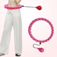 thumbnail image 3 of 2x360 grados deportes ajustable 24 nudos desmontables masaje yoga fitness rosa Sunnimix Aro ponderado inteligente, 3 of 8