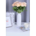 thumbnail image 3 of Artificial Rose Flower Blush Flowers Pink Roses Silk Flowers pcs with Long Stem Silk Roses Bouquet for Wedding Bridal Shower Party Home Decoration, 3 of 5