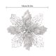 thumbnail image 2 of Kearding 10 Uds. De flores artificiales brillantes, decoraciones para árboles de Navidad, adornos navideños, decoración para el hogar, oficina, Año Kits de decoración para fiestas No.02 Kearding HA001032-02, 2 of 6