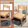 thumbnail image 6 of Kids Table and Chair Set, 3 in 1 Wooden Kids Activity Table Set with Storage Drawer, Detachable Tabletop, Toddlers Table and Chair Set for Drawing Reading Arts Crafts Playroom Nursery, Natural, 6 of 9