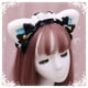 thumbnail image 1 of Lindo accesorio para el cabello de Lolita, diadema de Lolita de peluche de gato, diadema con orejas de gato de encaje, 1 of 4