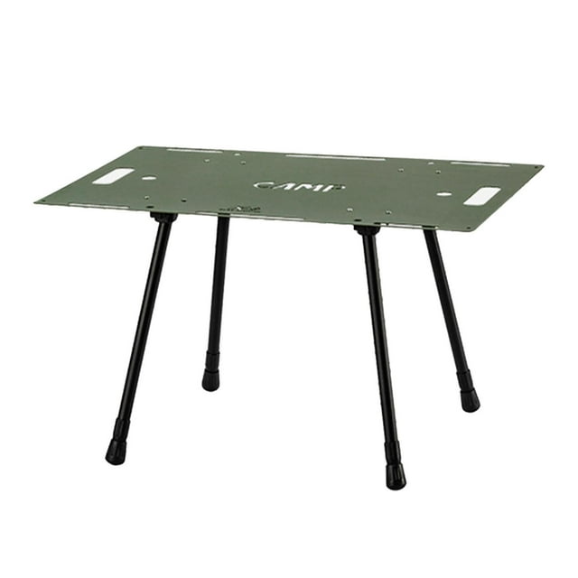 jinwen Folding Table Adjustable Height Multipurpose Stable Outdoor Table Picnic Coffee Table Furniture for Backpacking Hiking Garden Green