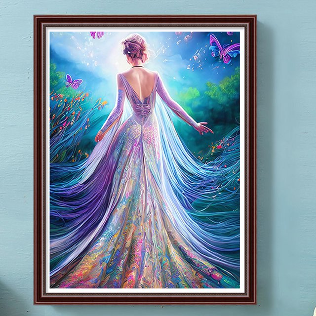 Cuadros Decorativos Kit de pintura por números DIY Girl Hand Oil Art Picture Craft Home Wall Decor (H1454) Wdftyju embutido en tela