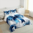 thumbnail image 3 of Homewish Blue Bow 2pcs Bedding Comforter Set for Teens Boys Girls,Merry Christmas Twin Comforter Sets,Bling Glitter Breathable Bedding Set,Microfiber Bedroom Decor,Reversible, 3 of 8
