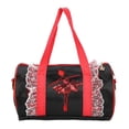 thumbnail image 1 of Bolso de ballet para niñas, bolso de hombro con lentejuelas para bailarinas (gasa corta negra), 1 of 10