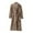 Brown2, variant on SHTXOZHI Men's Flannel Bathrobes Lightweight Winter Fleece Spa Robes with Pocket