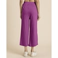 thumbnail image 3 of Moomaya Solid Tulip Pants For Women, Zumba Dance Jersey Crop Pants, 3 of 7
