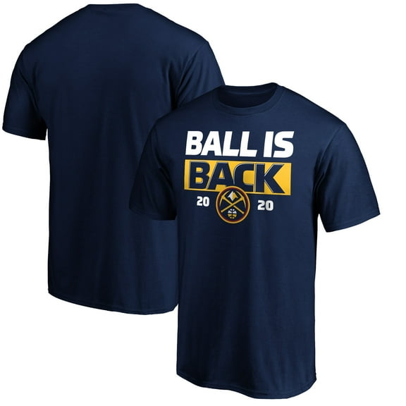 Men's Navy Denver Nuggets Ball Is Back T-Shirt