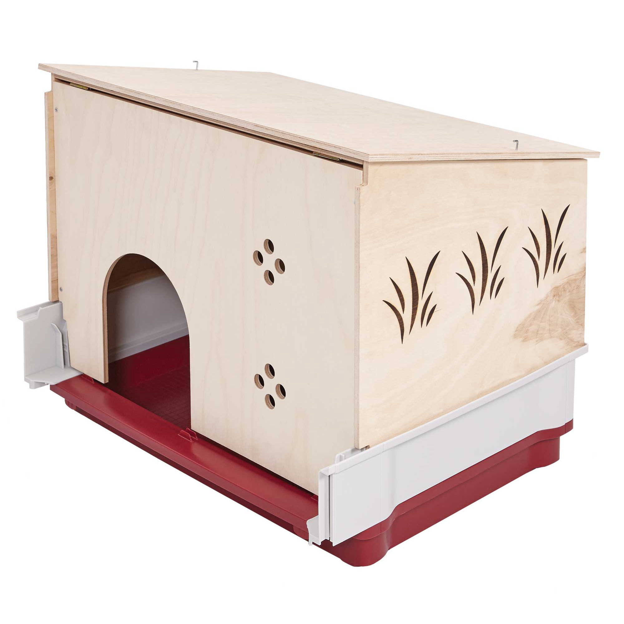 Wood Hutch for Wabbitat Deluxe Rabbit Cage