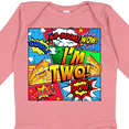 thumbnail image 4 of Inktastic I'm Two Comic Book Boys or Girls Long Sleeve Baby Bodysuit, 4 of 5