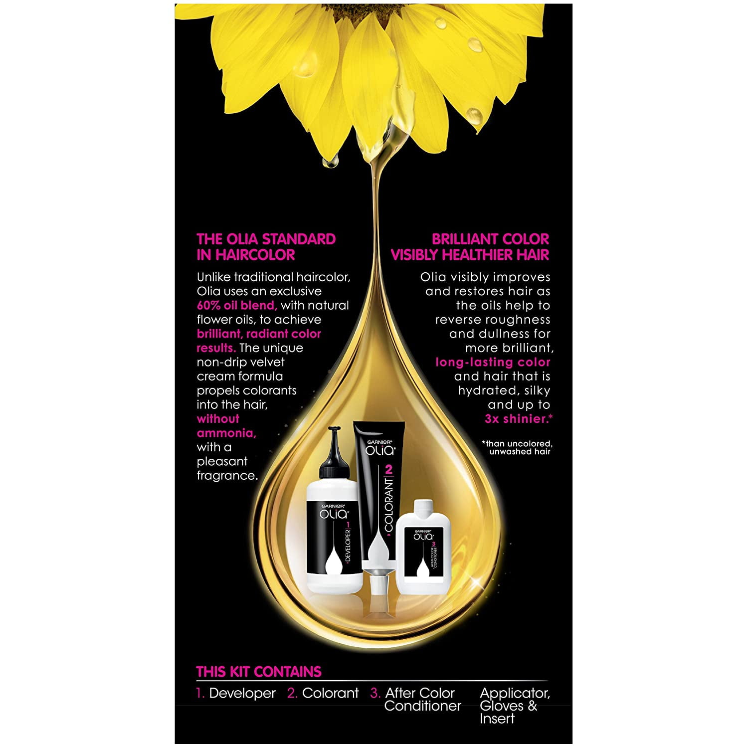 Garnier Olia Ammonia Free Hair Color [8.0] Medium Blonde 1 Each (Pack of 6)