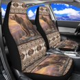 thumbnail image 6 of XYZCANDO Set of 2 Car Seat Covers for Interior Automobile Seat Cover Pad Mat Waterproof Lightweight, Van SUV Truck Front Seat Car Covers, Bear Sunset, 6 of 8
