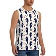 thumbnail image 2 of Pofeuu Seahorses and Hearts Print Men's Muscle T-Shirt, Sleeveless, Muscle Tank, Classic Muscle Tee Top For Men Casual Sleeveless Muscle T-Shirt Trendy Clothes-XX-Large, 2 of 7
